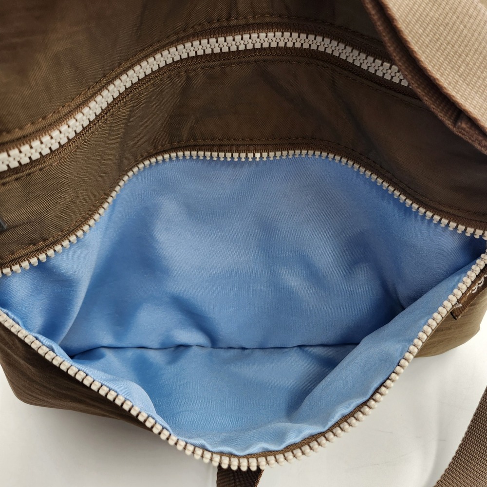 Baggallini Crossbody Shoulder Bag Brown Nylon Zippered Organizer Travel‎ Purse - Picture 5 of 13